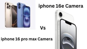 Camera Difference between iPhone 16 Pro max and iPhone 16e