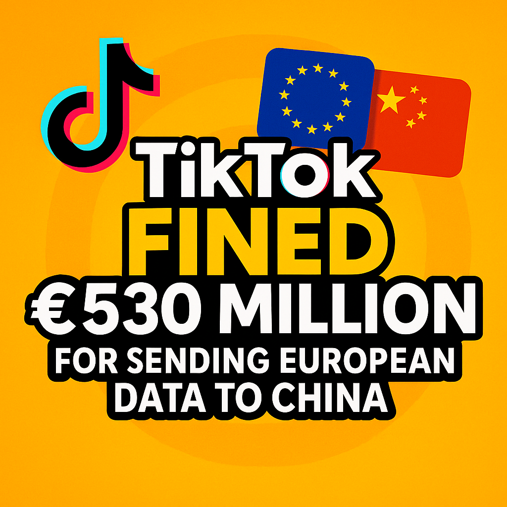 TikTok Gets €530 Million Fine for Sending European User Data to China
